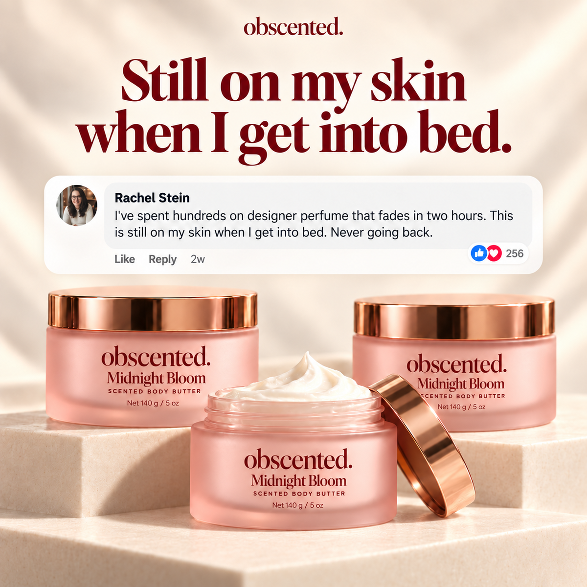 Midnight Bloom obscented body butter — customer comment